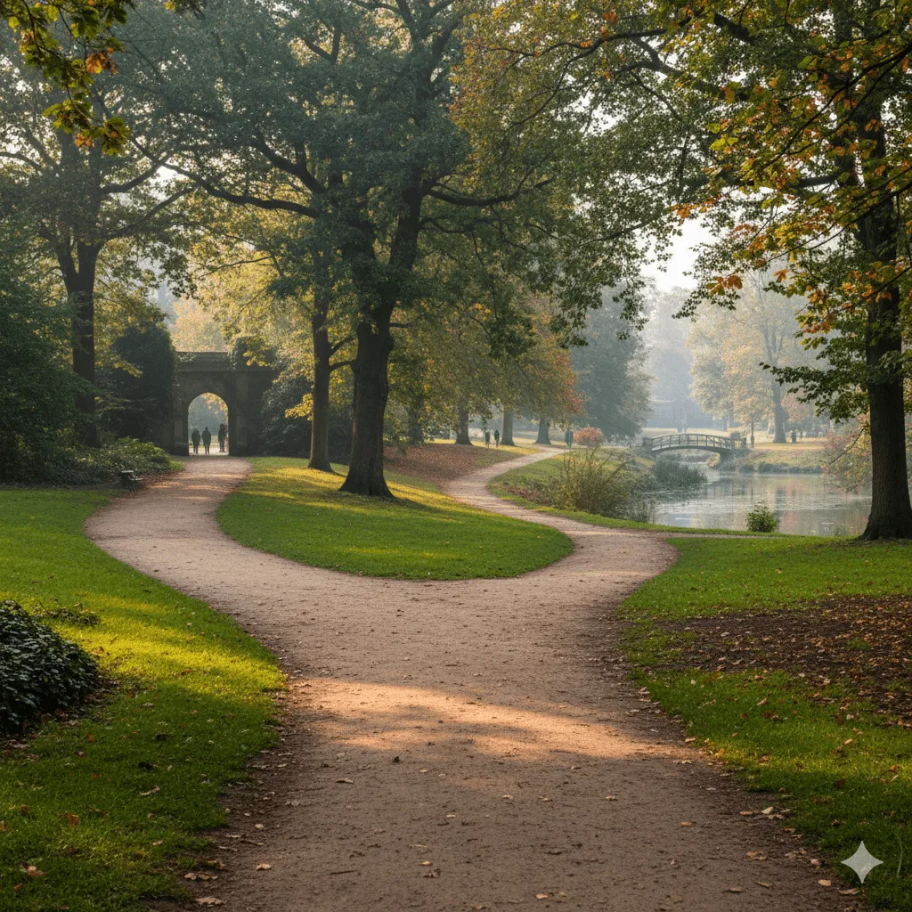 Diverging path